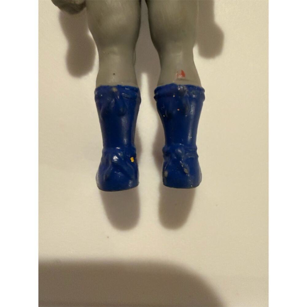 Vintage ThunderCats Panthro Mini Action Figure 3in Gray Blue Loose - Picture 3 of 4